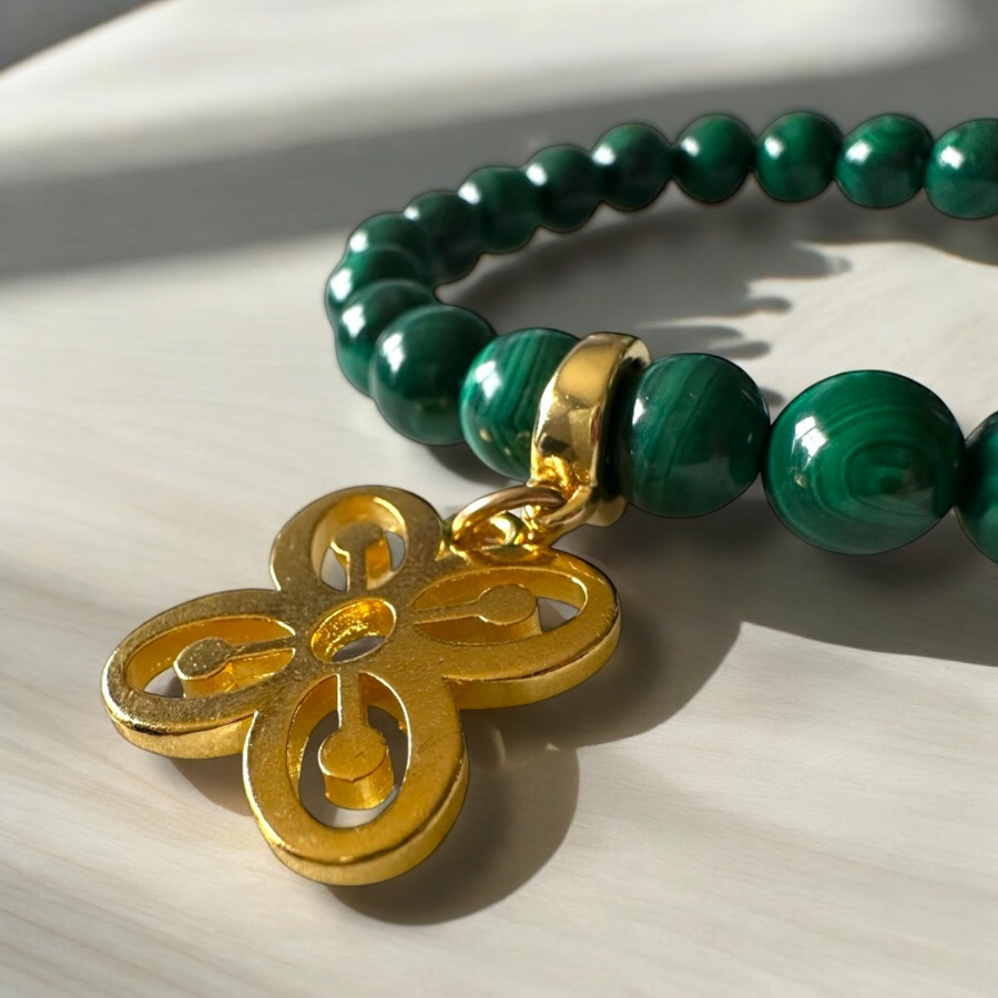 Prosperity & Growth - Malachite Gemstone Bracelet