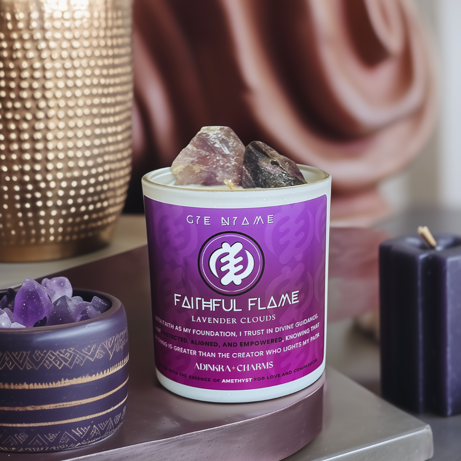 Faithful Flame -Amethyst- Meditation Candle