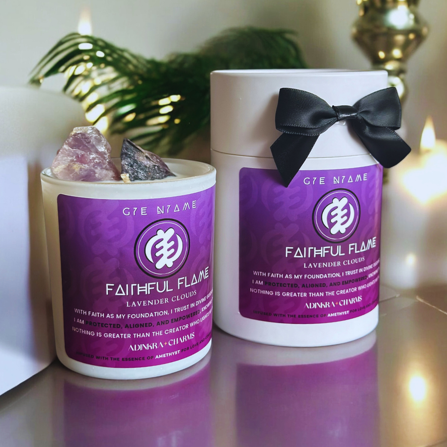 Faithful Flame -Amethyst- Meditation Candle