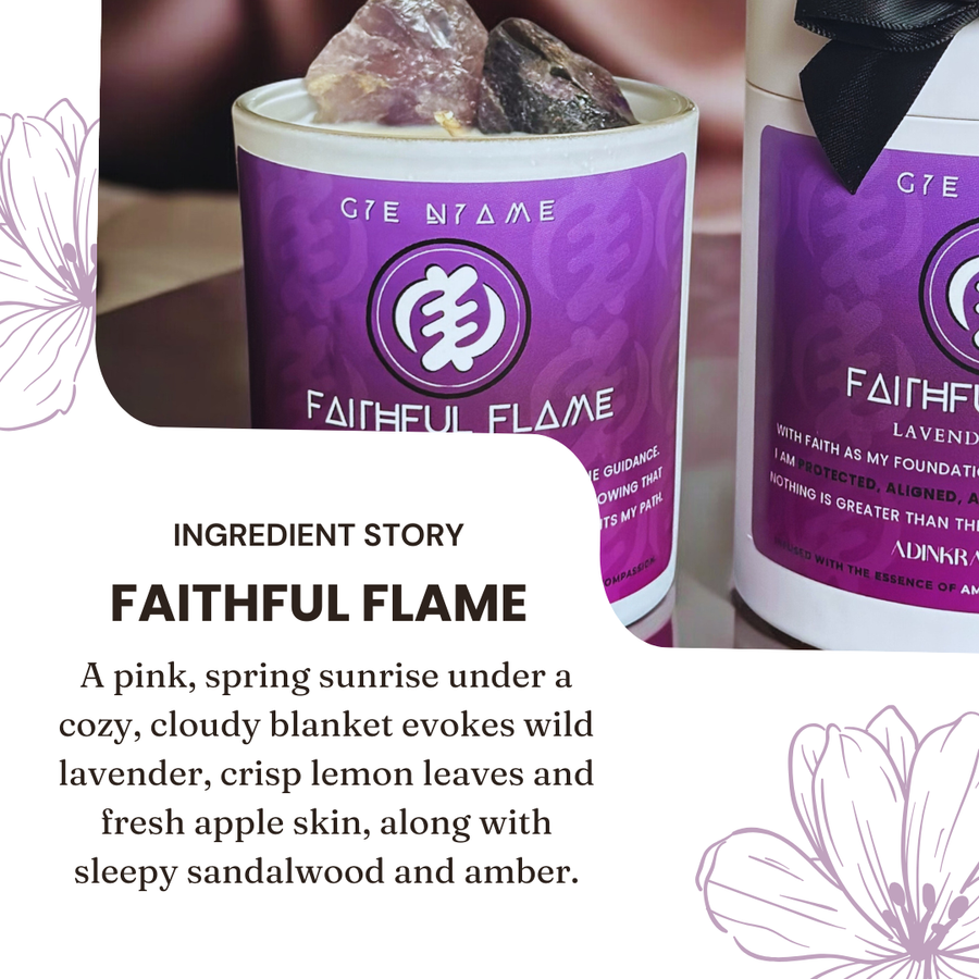 Faithful Flame -Amethyst- Meditation Candle