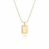 The Adinkra CZ Mini Tag — Sankofa