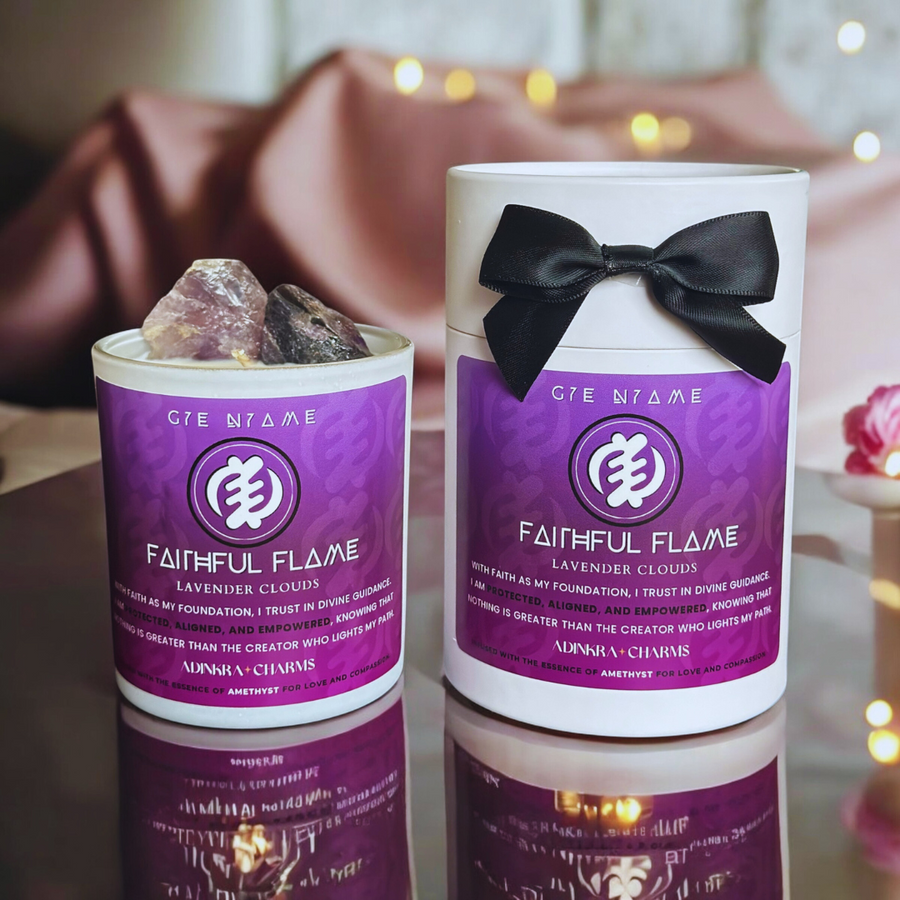 Faithful Flame -Amethyst- Meditation Candle