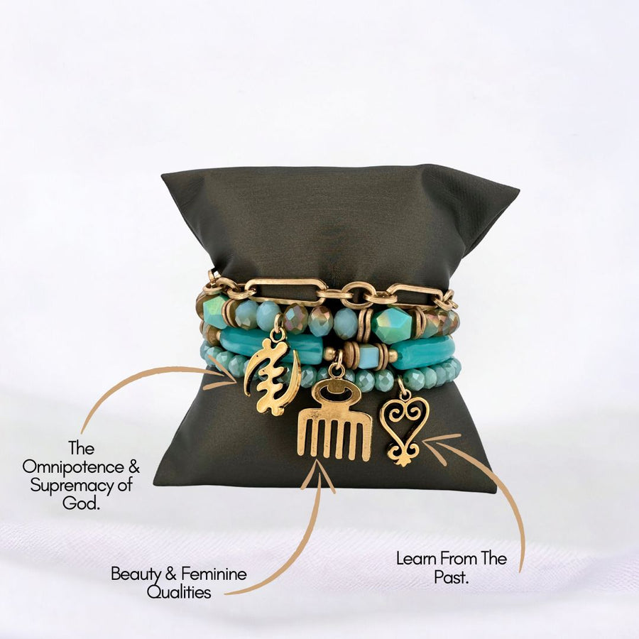 Legacy of Wisdom, Faith, and Beauty Bracelet Stack