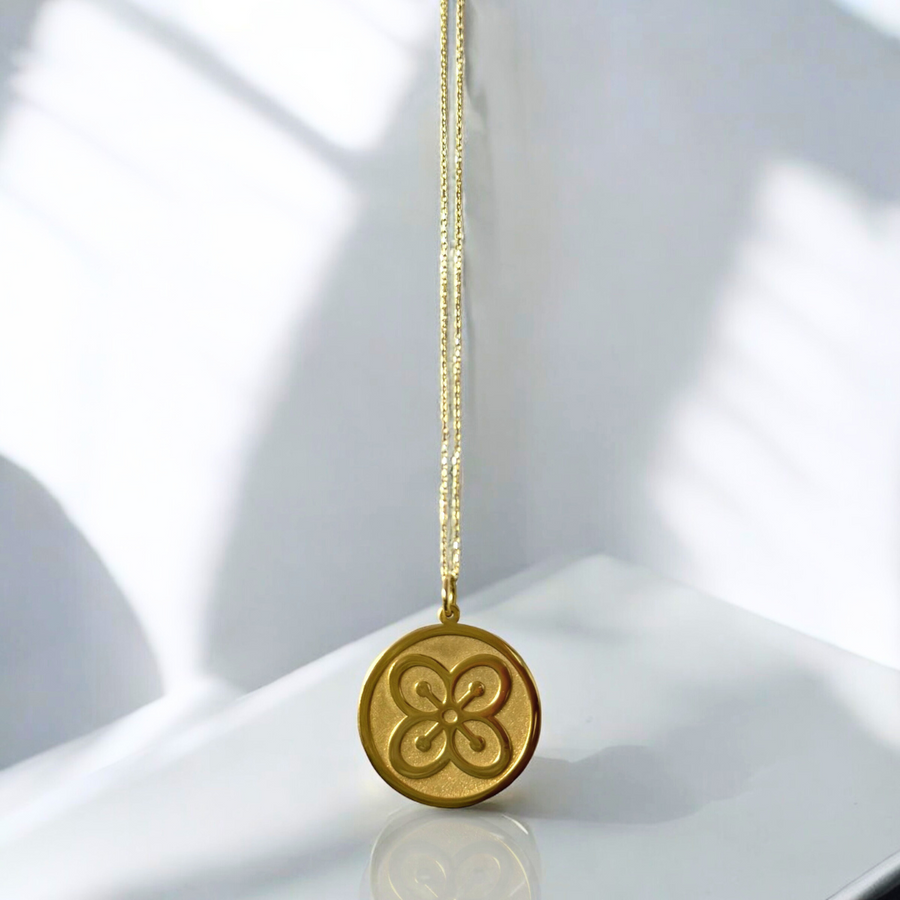 14K SOLID GOLD BESE SAKA NECKLACE