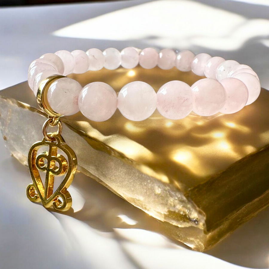 Love That Finds Its Way - Rose Quartz Gemstone Bracelet