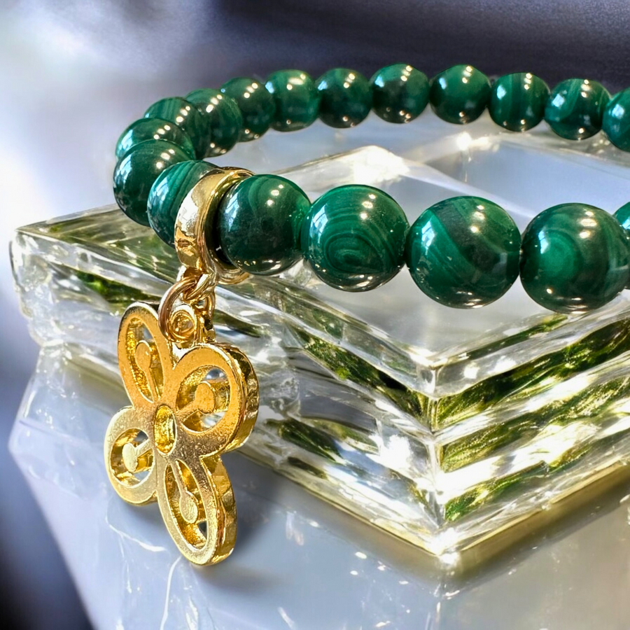 Prosperity & Growth - Malachite Gemstone Bracelet