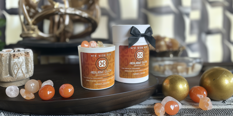 Resilient Glow Crystal Meditation Candle