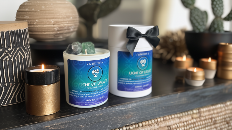 Light of Legacy Crystal Meditation Candle
