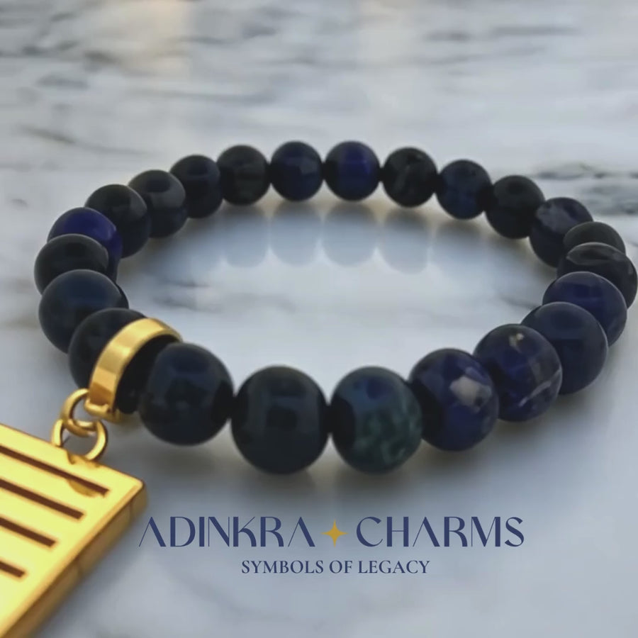 Adaptability & Growth -Lapis Lazuli Gemstone Bracelet