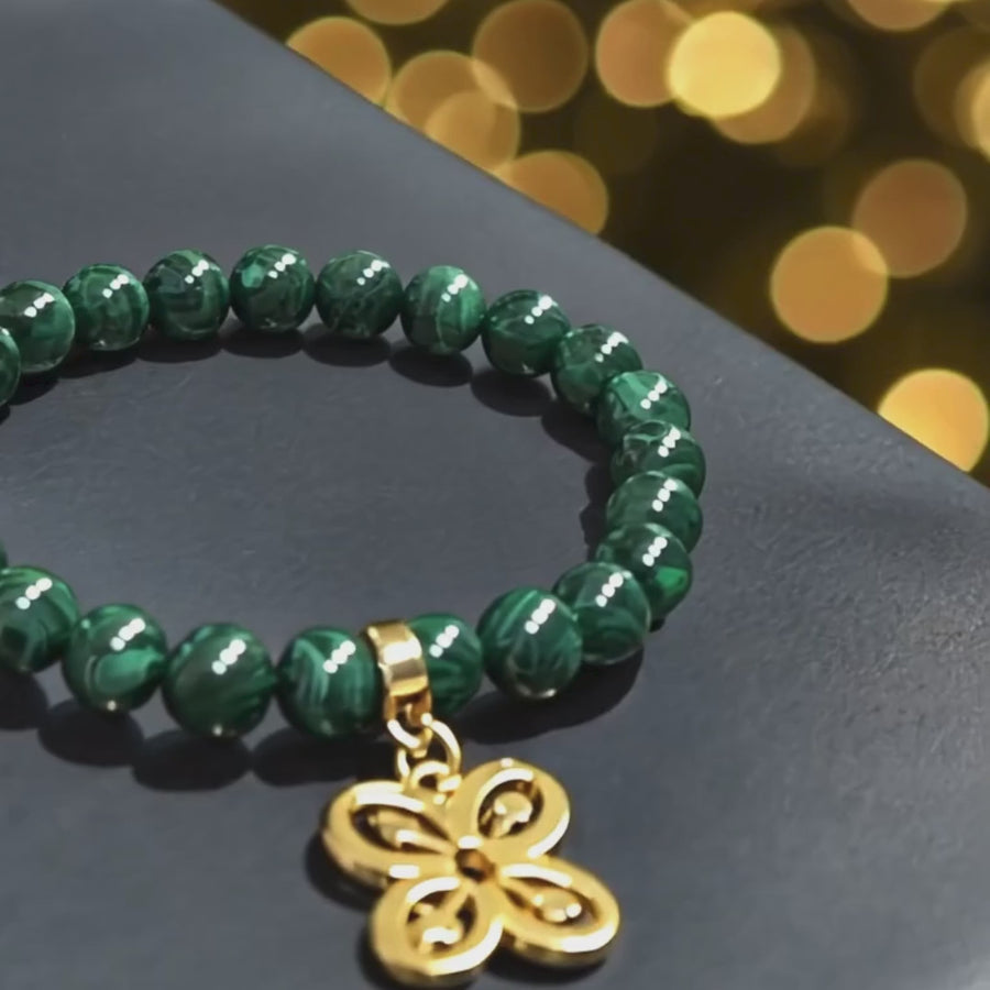 Prosperity & Growth - Malachite Gemstone Bracelet