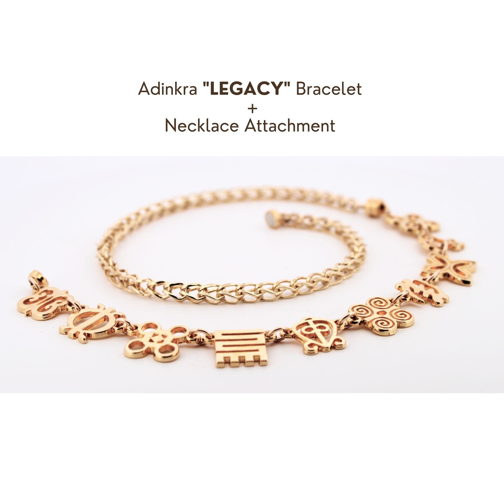 ADINKRA  LEGACY VERSALET ™ (bracelet + necklace in one)